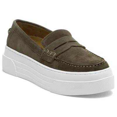 J/slides Ava Shoes In Khaki Suede In Multi