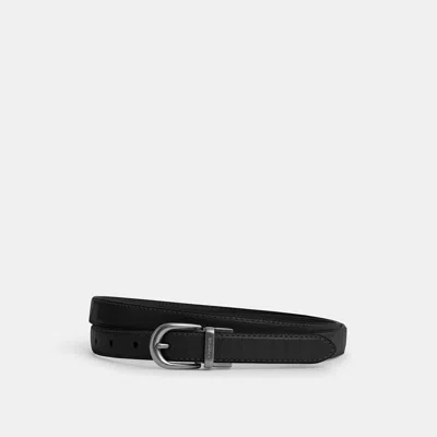 Coach Outlet Classic Buckle Cut To Size Reversible Belt, 18 Mm In Silver