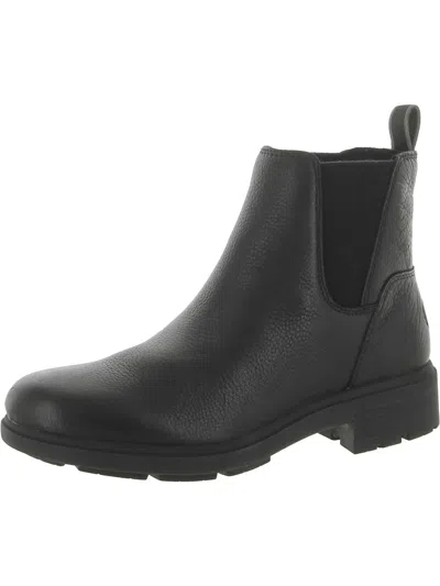 Ugg Harrison Chelsea Womens Leather Chelsea Ankle Boots In Black