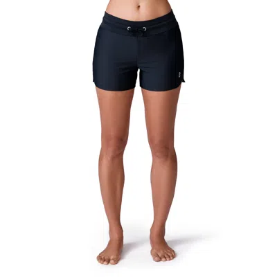 Free Country Women's Drawstring Swim Short In Black