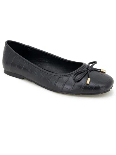 Kenneth Cole Reaction Womens Faux Leather Slip On Ballet Flats In Multi