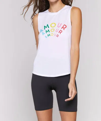 Spiritual Gangster Amour Active Muscle Tank In White
