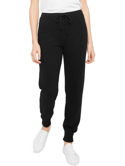 Theory Womens Cashmere Striped Lounge Pants In Black