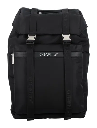Off-white Outdoor Flap Backpack In Black