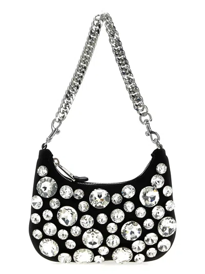 Moschino Jewel Stones Handbag In Grey