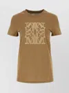 Max Mara Logo Cotton T-shirt In Natural
