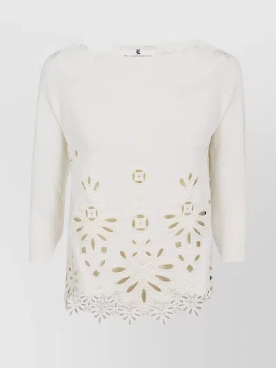 Ermanno Scervino Sweater In Blanc