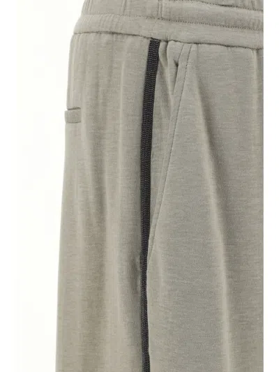 Brunello Cucinelli Pantaloni Della Tuta In Gray