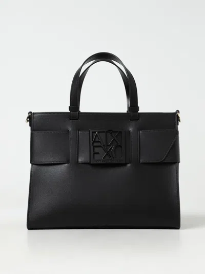 Armani Exchange Designer Handbags Women's Black Bag In Noir