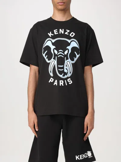 Kenzo Elephant T-shirt In Black