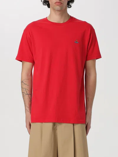 Vivienne Westwood Classic Mulircolor Orb T Shirt In Red