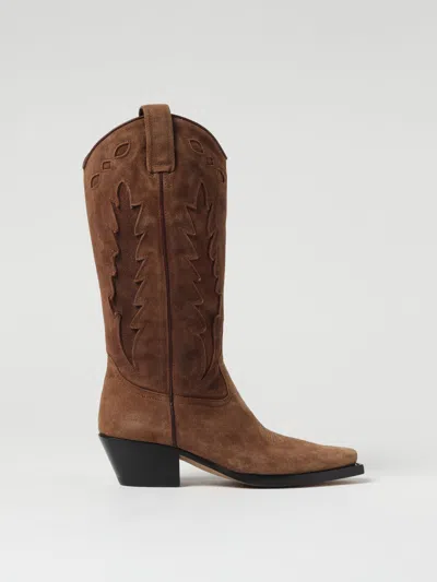 Buttero Knee-length Cowboy Boots In Brown