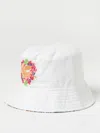 Etro Kids' Reversible Cotton-blend Bucket Hat In Ivory