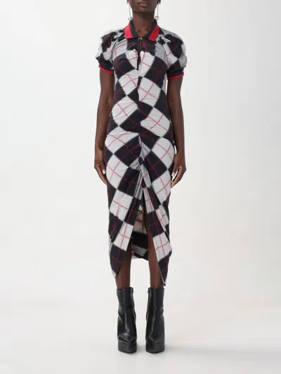 Vivienne Westwood Argyle-print Cotton-jersey Midi Dress