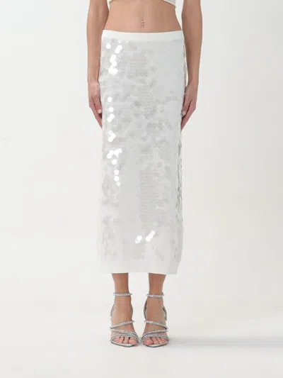 N°21 Sequin Knitted Skirt Skirts White