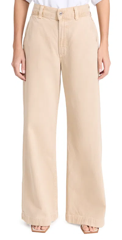 Citizens Of Humanity Beige Beverly Jeans In Taos Sand (lt Khaki)