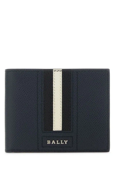 Bally Man Blue Leather Wallet