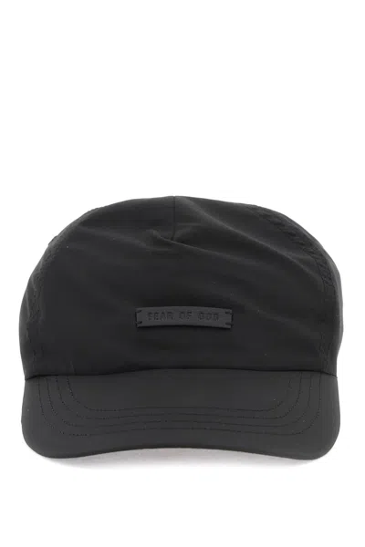 Fear Of God Nylon Baseball Cap For Sport Men In Black