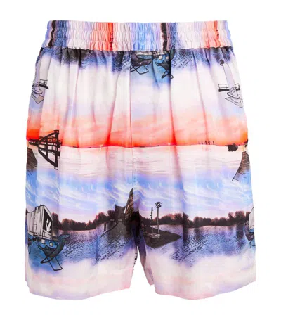 Wood Wood Graphic Print Shorts In Multi