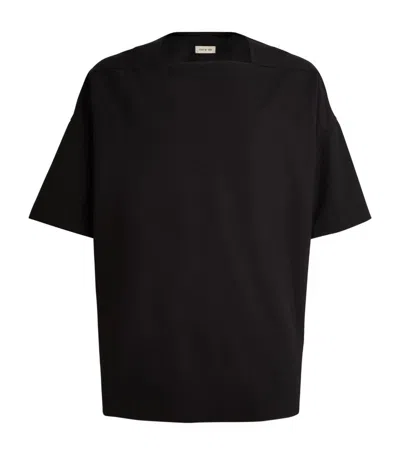 Fear Of God Cotton Square-neck T-shirt In Black