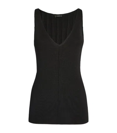 Joseph Ribbed-knit Tank Top In Black