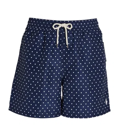 Polo Ralph Lauren Polka Dot Swim Shorts In Navy