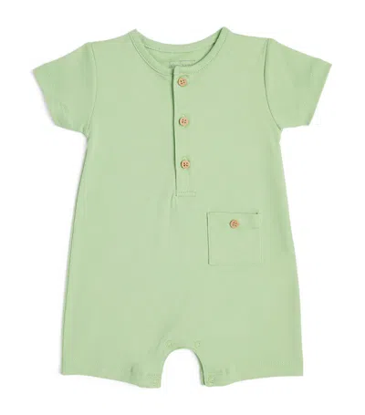 Kissy Kissy Short-sleeve Playsuit (0-24 Months) In Green