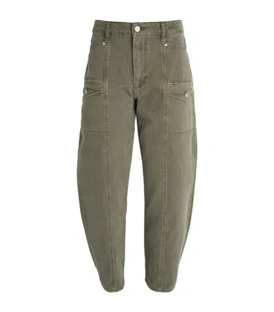 Paige Alexis Cargo Trousers In Green