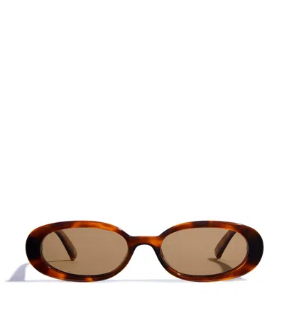 Le Specs Outta Love Tortoiseshell Sunglasses In Brown