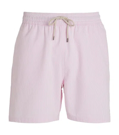 Polo Ralph Lauren Striped Swim Shorts In Pink
