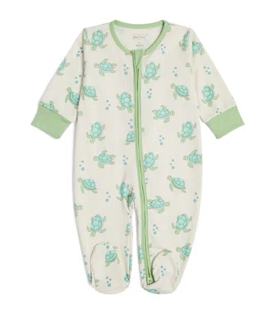 Kissy Kissy Babies' Playful Turtles All-in-one (0-9 Months) In Multi