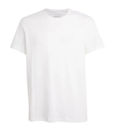 Hugo Boss Boss Cotton Embroidered T-shirt (pack Of 2) In White