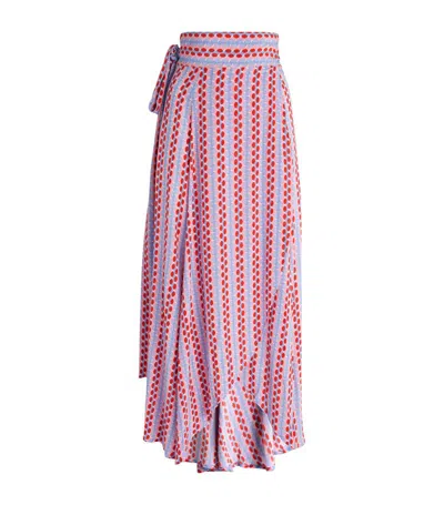 Evarae Patterned Maxi Skirt In Pink