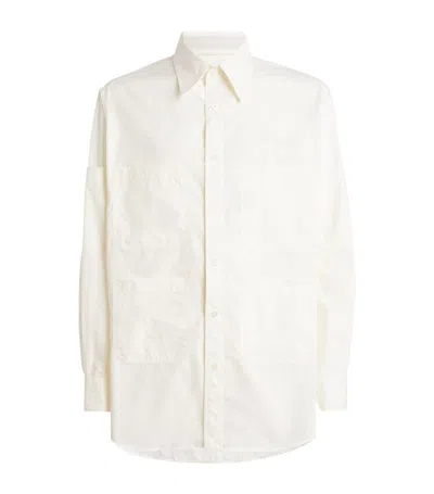Mm6 Maison Margiela 6-pocket Long-sleeve Shirt In White