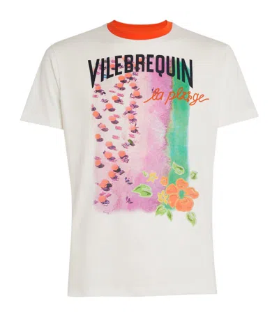 Vilebrequin Cotton Graphic Print T-shirt In White