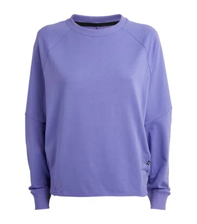 On Running Cotton-blend Movement Crew Sweatshirt In Purple