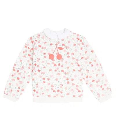 Bonpoint Claudine Printed Cotton Sweatshirt In White