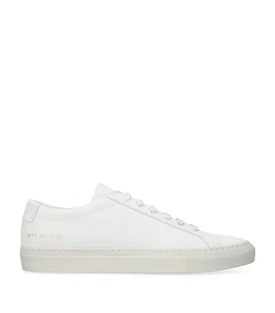 Common Projects Suede Low-top Achilles Sneakers In Beige
