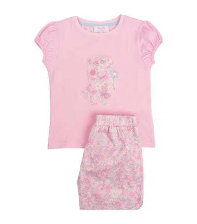 Trotters Kids' X Peppa Pig Liberty Print Pyjamas (12-24 Months) In Pink