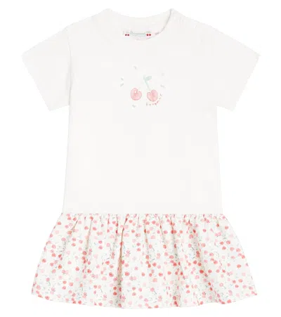 Bonpoint Baby Felice Printed Cotton Dress In Im Blanc Naturel