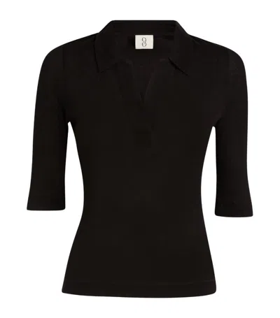Ninety Percent Organic Cotton Tadeo Polo Shirt In Black