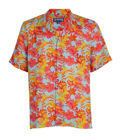 Vilebrequin Linen Tropical Santorini Shirt In Multi
