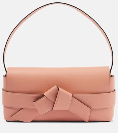 Acne Studios Musubi Small Leather Shoulder Bag In Pink
