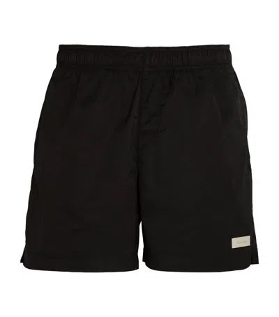 Calvin Klein Meta Essentials Swim Shorts In Black