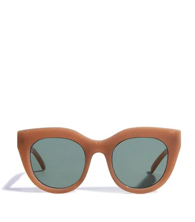 Le Specs Air Heart Sunglasses In Brown