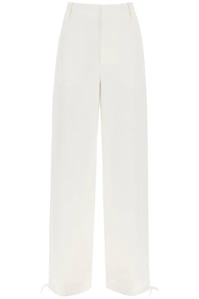 Marni Technical Linen Utility Trousers In White