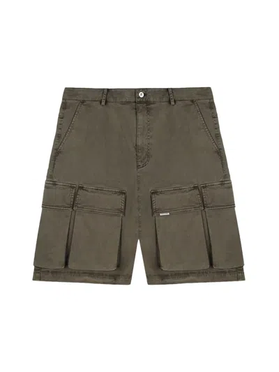 Represent Shorts In Green Cotton
