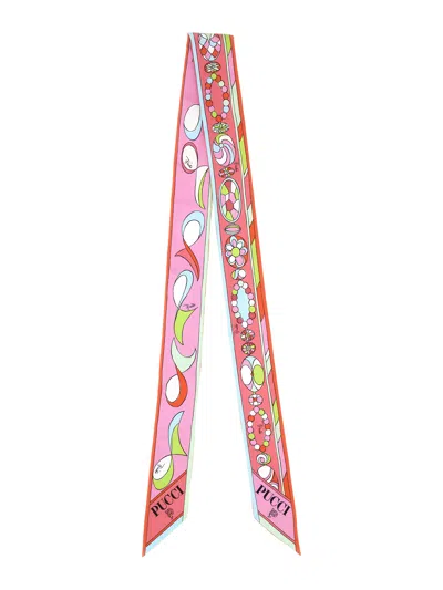 Pucci Silk Scarf In Pink