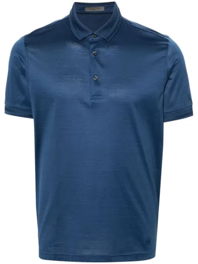 Corneliani Polo Shirt  Men Colour Blue