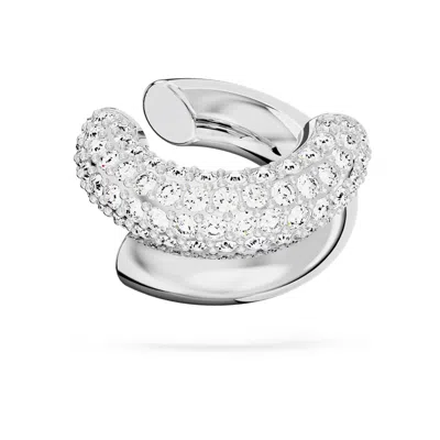 Swarovski Women's Dextera Rhodium-plated & Crystal Pavé Ear Cuff In White